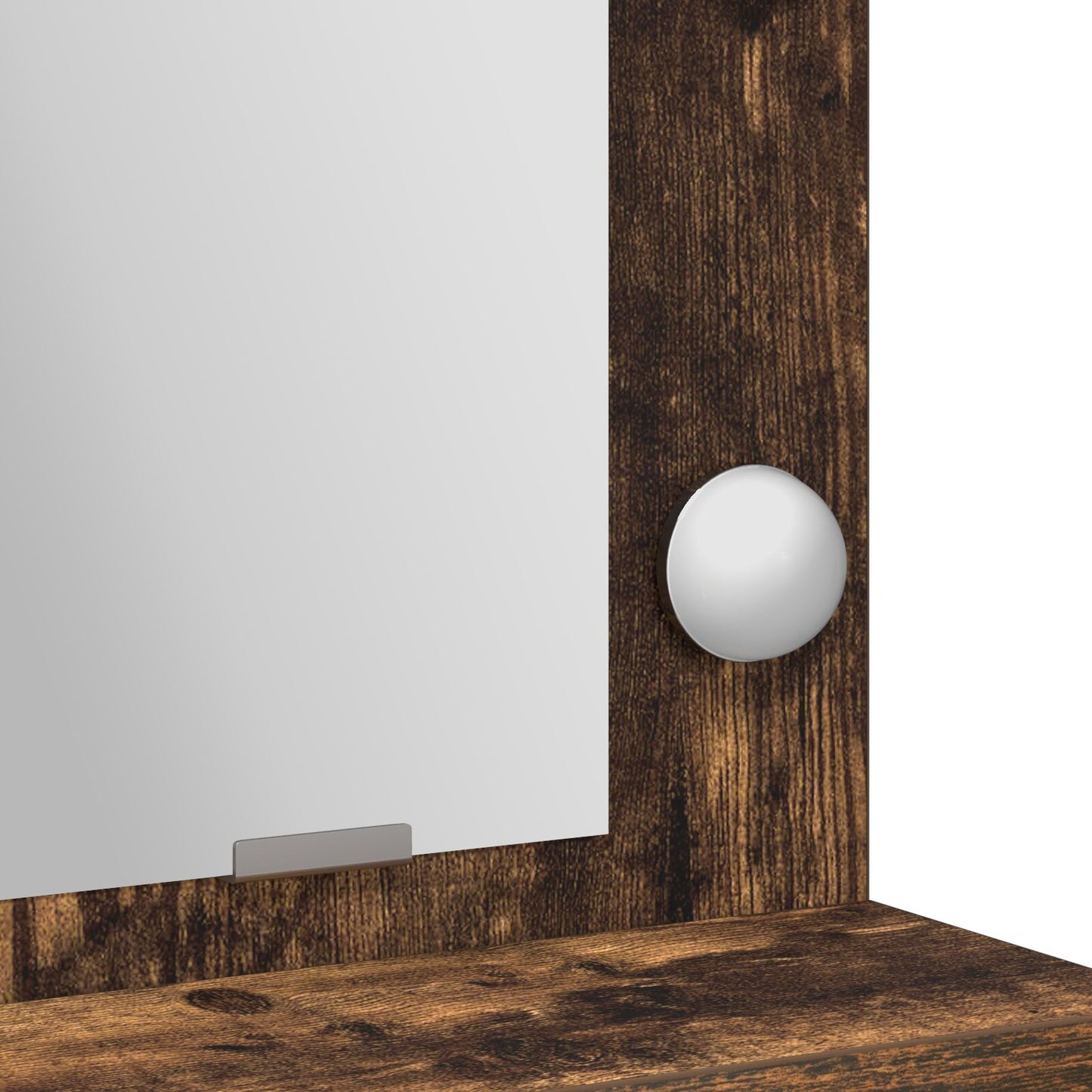 Kaptafel Met Led Verlichting - - Gerookt eiken 79 x 41 x 135 cm