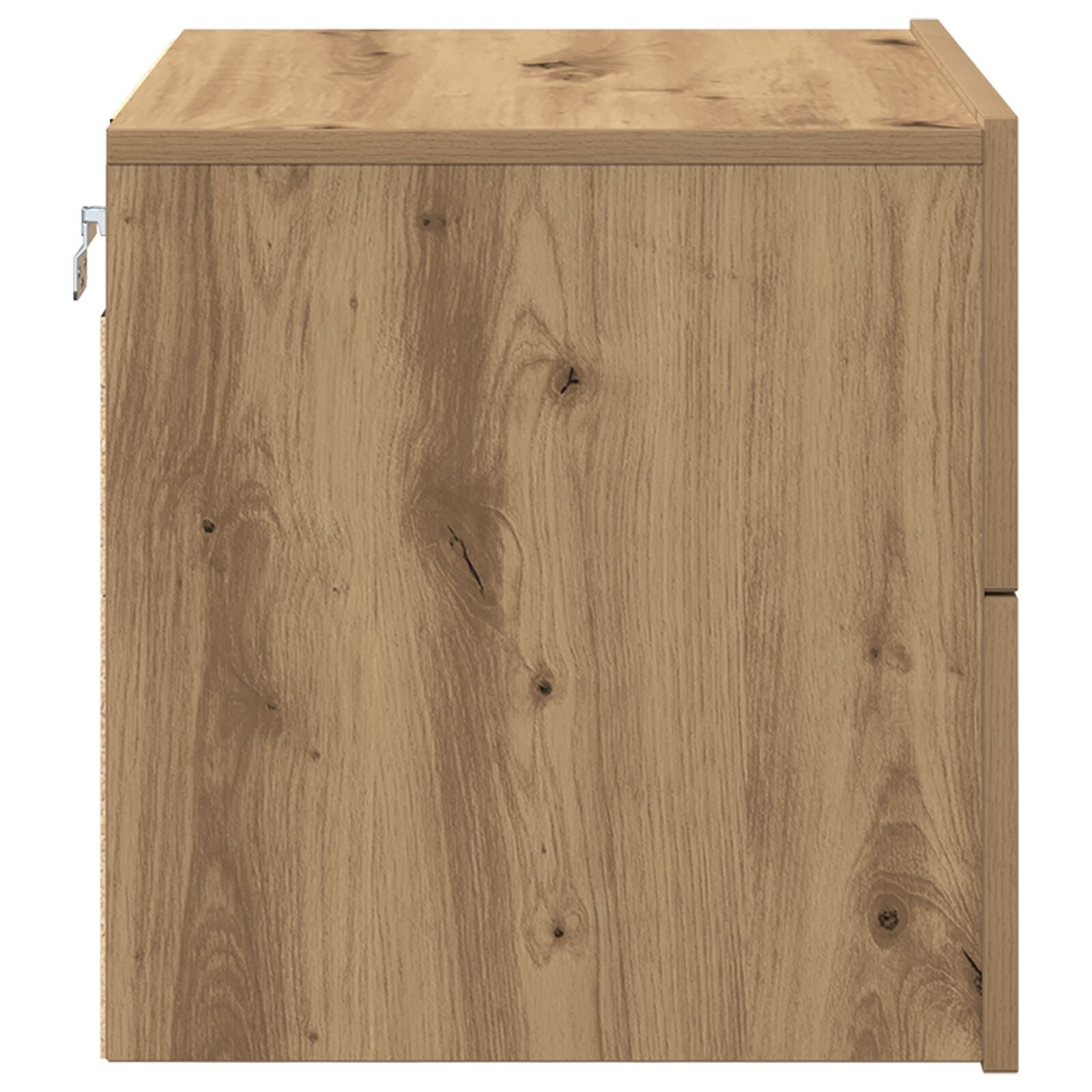 Bedside Cabinets Met Led Lichten Wandgemonteerd 2 Stuks Artisan Eiken Ambachtelijk eiken
