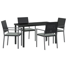 Set Van 3 Zwart Pe Rattan 54X62,5X89 Cm Duurzaam Tuinstoel