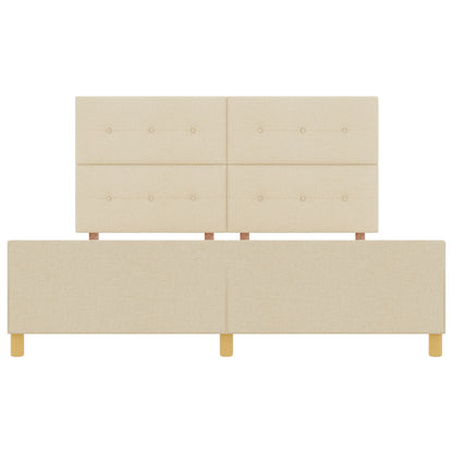 Bed Frame Crème 180X200 Cm Stof Crème