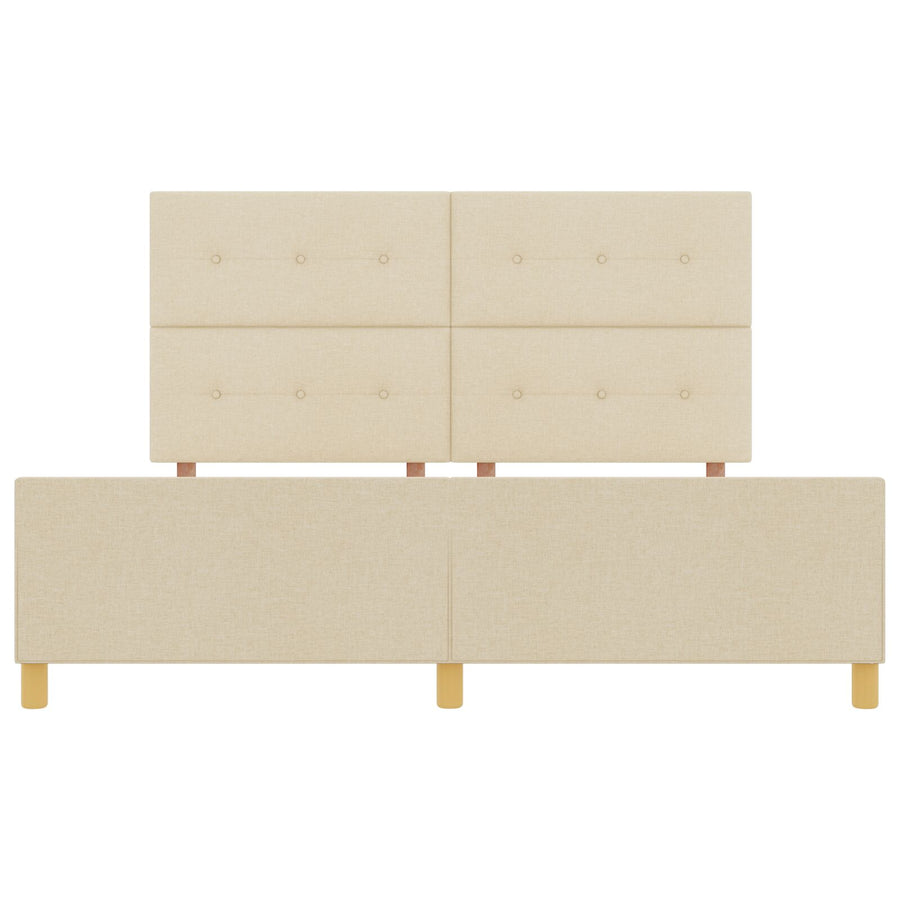 Bed Frame Crème 180X200 Cm Stof Crème
