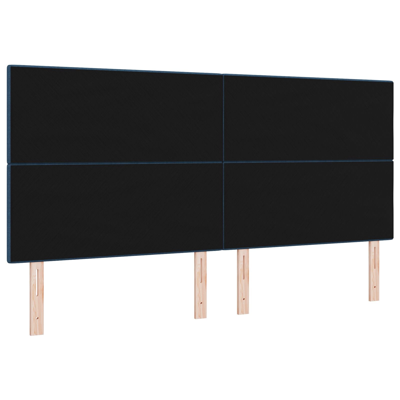 Hoofdbord Knop Ge Tuft Stof Blauw 200 cm Hoog hoofdbord