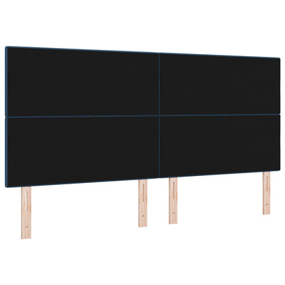 Hoofdbord Knop Ge Tuft Stof Blauw 200 cm Hoog hoofdbord