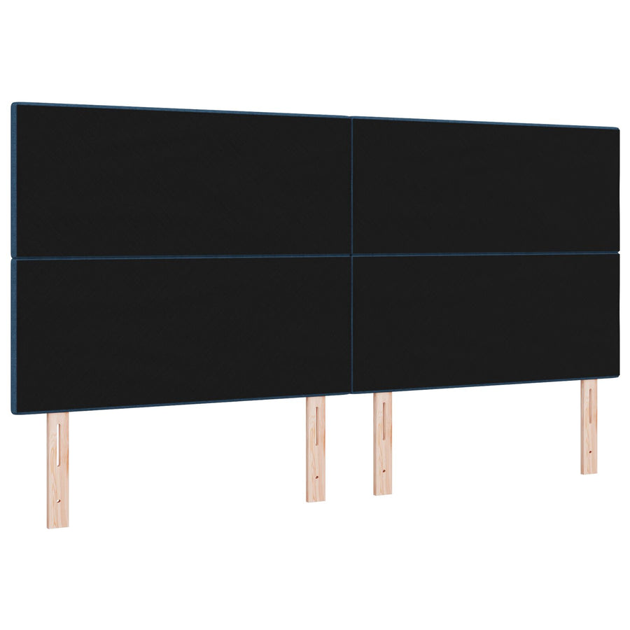 Hoofdbord Knop Ge Tuft Stof Blauw 200 cm Hoog hoofdbord