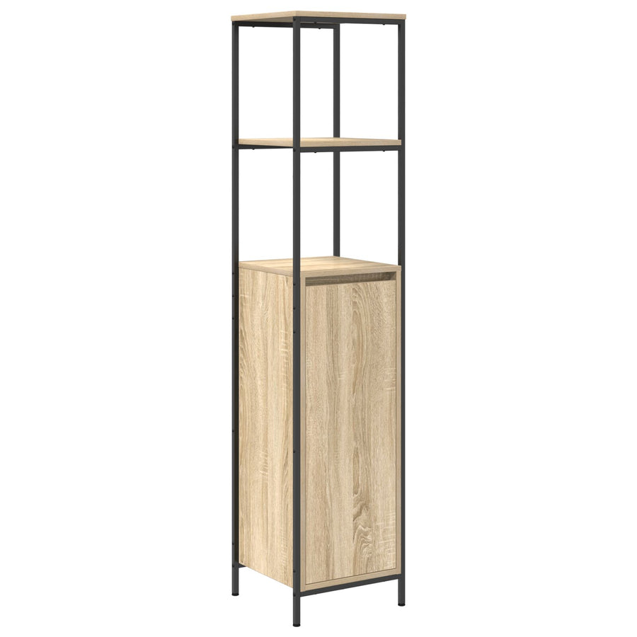 5-Delige Badkamermeubelset Van Enhout Sonoma eik Wastafelkast + wandkast + 3 x badkamerkast