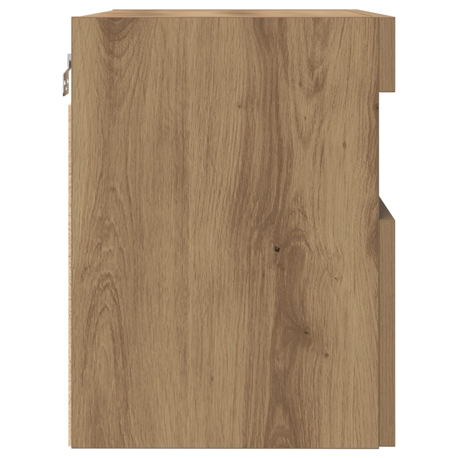 Tv Wandkasten Met Led-Verlichting 2 Stuks Artisan Eiken