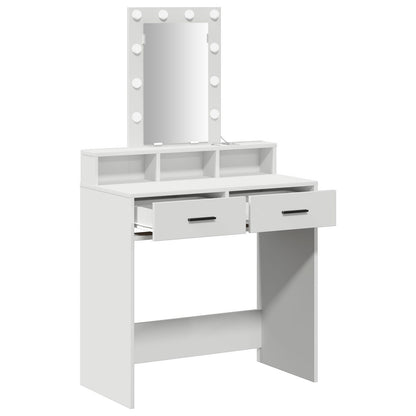 Kaptafel Met Led-Verlichting - - Wit 79 x 41 x 140 cm