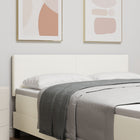 Headboard Cream 160 cm Cotton Fabric