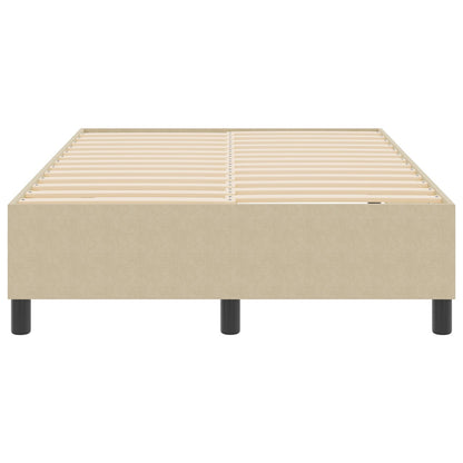Boxspring Bed Klein Tweepersoons Corduroy Stof Lichtgroen Grijs 120 x 190 cm