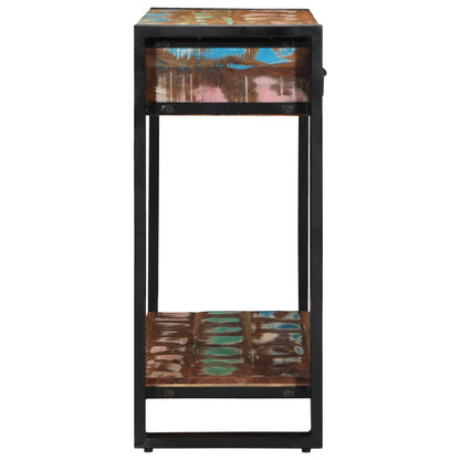 Console Tafel Meerkleurig En Metaal 90 cm Massief gerecycled hout