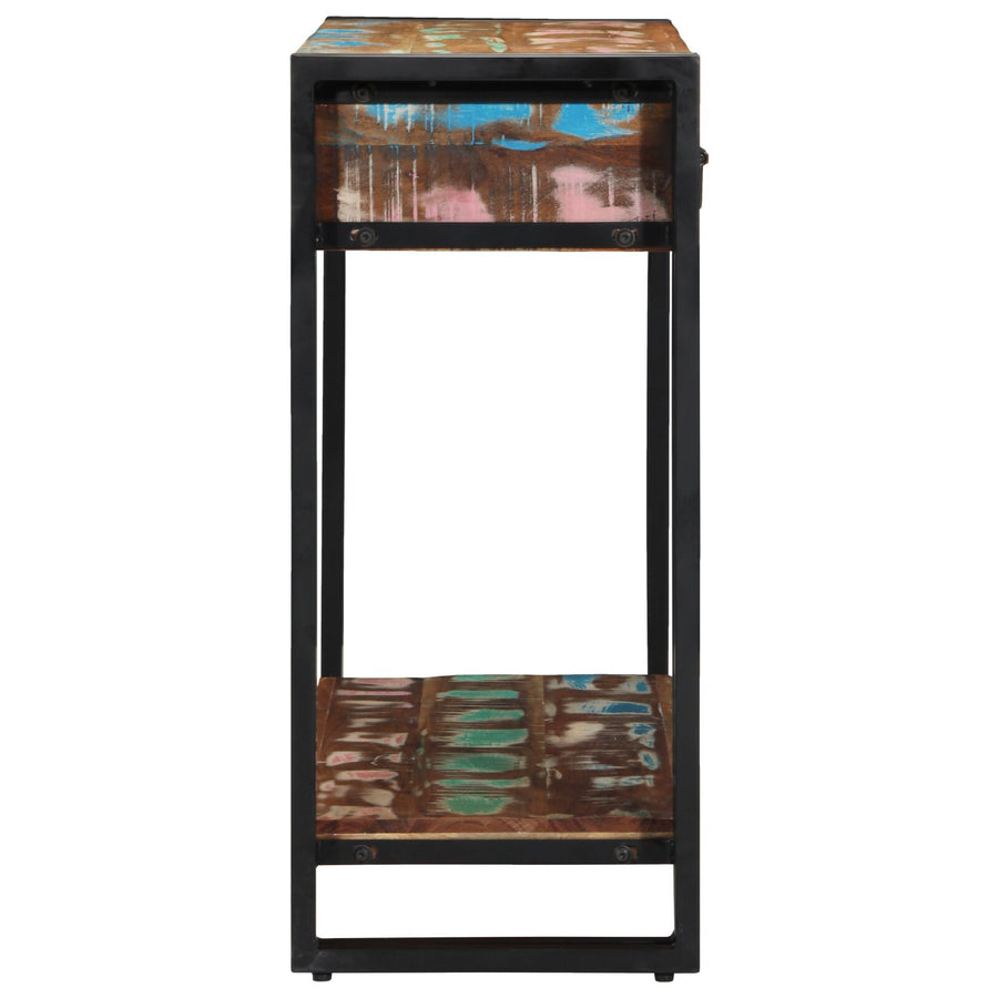 Console Tafel Meerkleurig En Metaal 90 cm Massief gerecycled hout