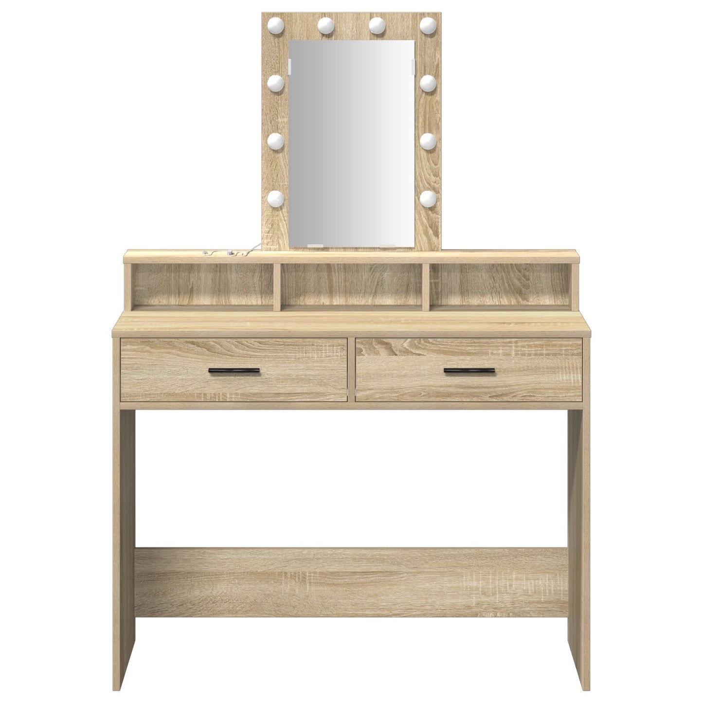 Kaptafel Met Led-Verlichting Sonoma eiken 100 x 41 x 140 cm