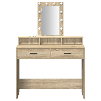 Kaptafel Met Led-Verlichting Sonoma eiken 100 x 41 x 140 cm