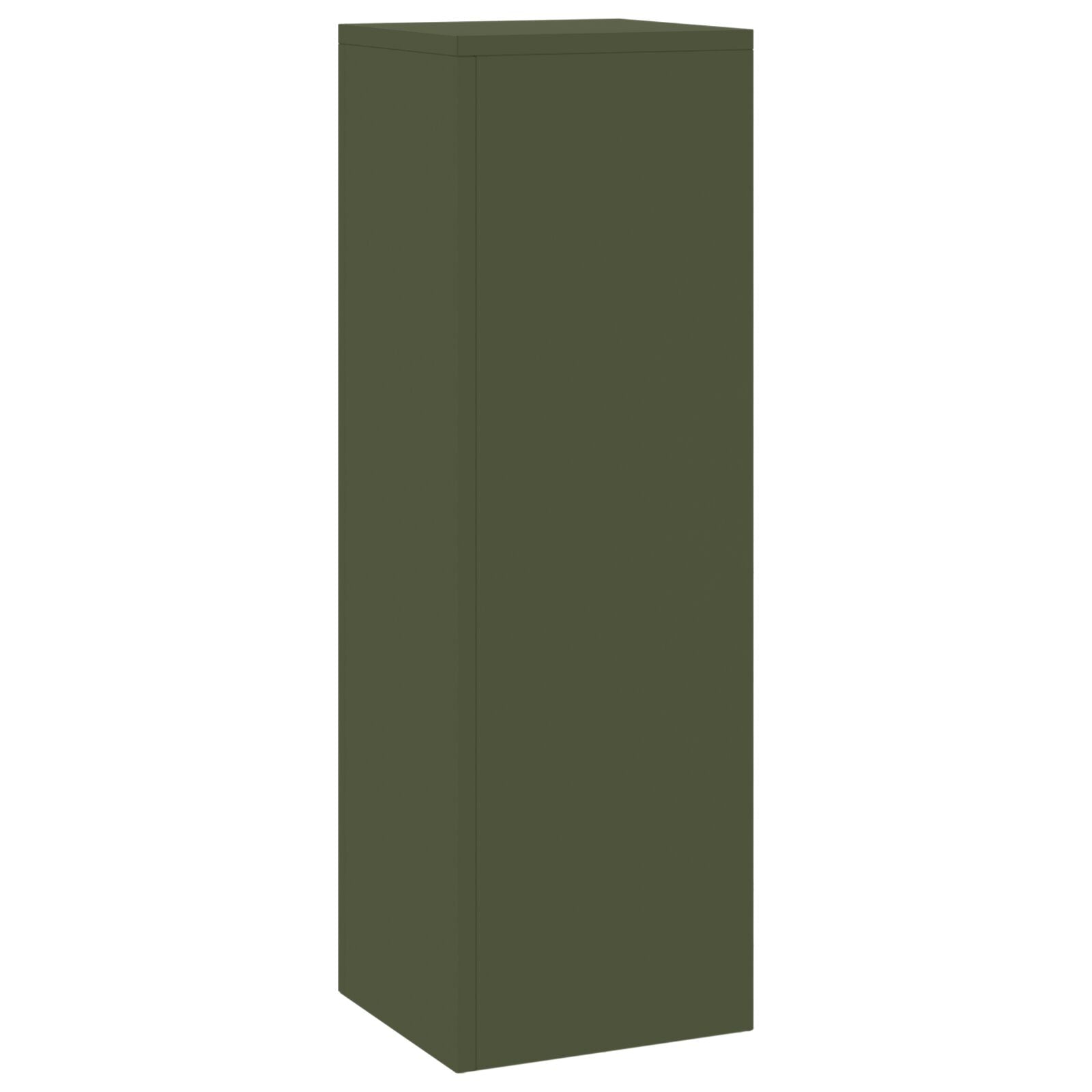 Buiten Plantenstands Pilaren 2 Stuks 24X24X75 Cm Staal Olijfgroen 2x (75 cm)