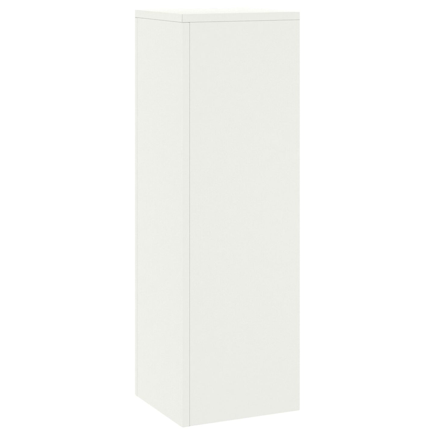 Buitenplantstands Pilaar 2 Stuks 24X24X75 Cm Staal Wit 2x (75 cm)