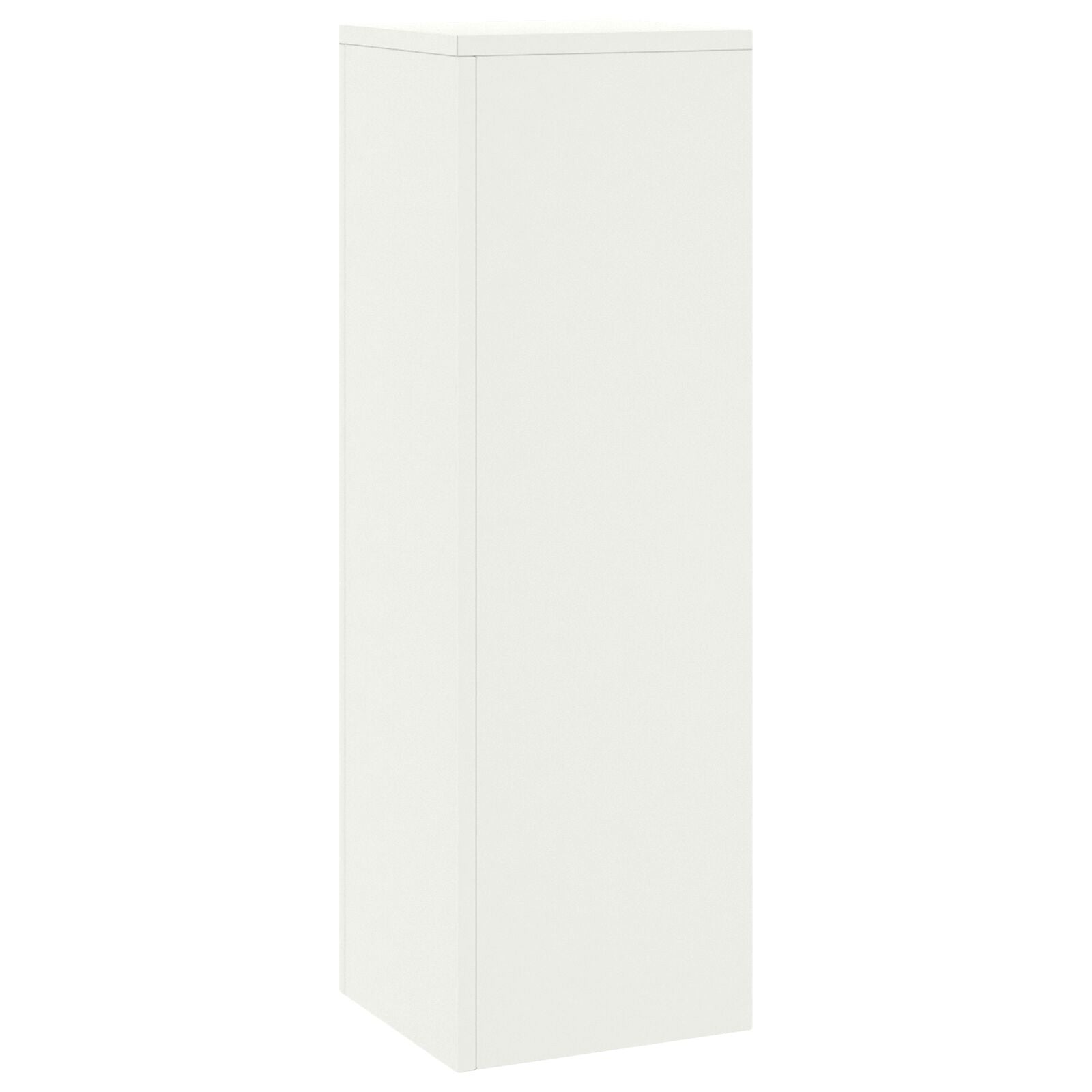 Buitenplantstands Pilaar 2 Stuks 24X24X75 Cm Staal Wit 2x (75 cm)