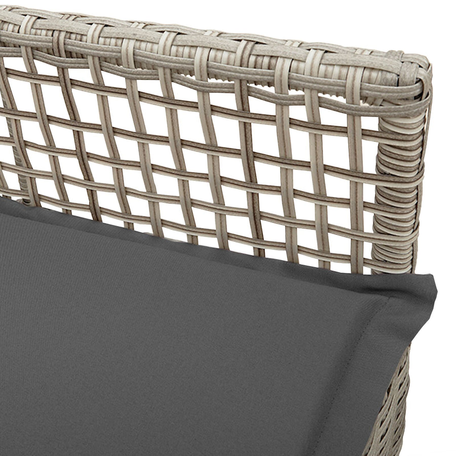 Tuinstoelen 2 Stuks Met Kussens Poly Rattan Lichtgrijs en Donkergrijs
