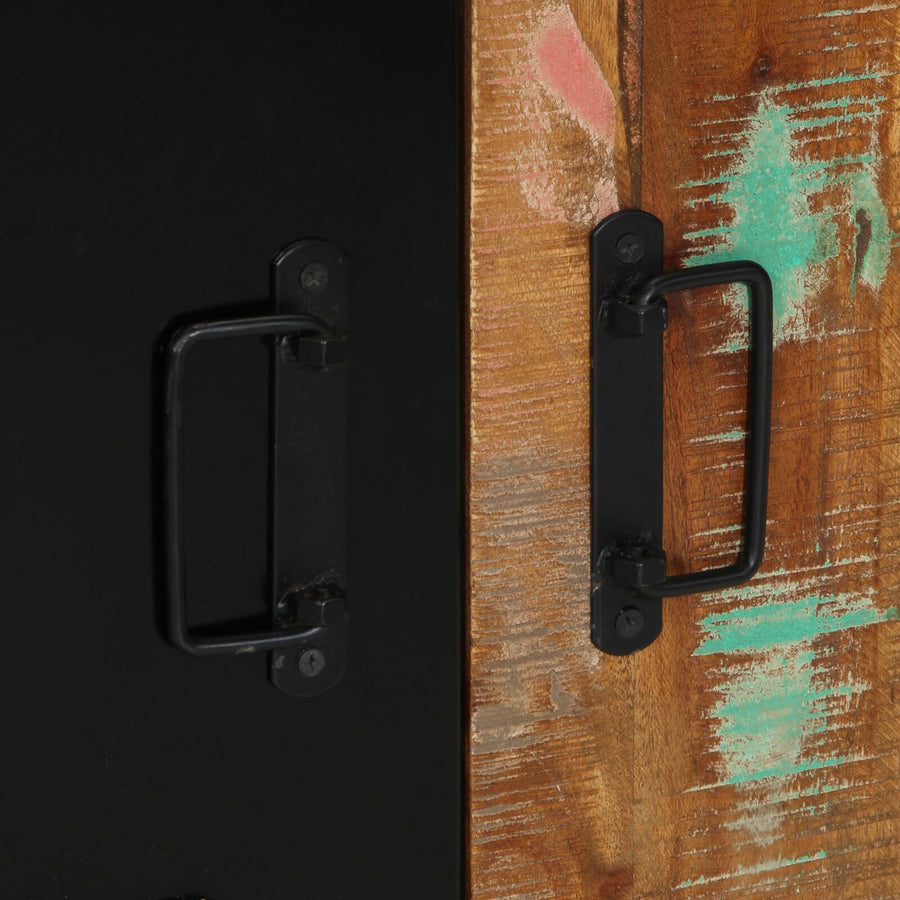 Badkamer Kast Meerkleurig 55X35X60 Cm Massief Hout Gerecycled Massief gerecycled hout