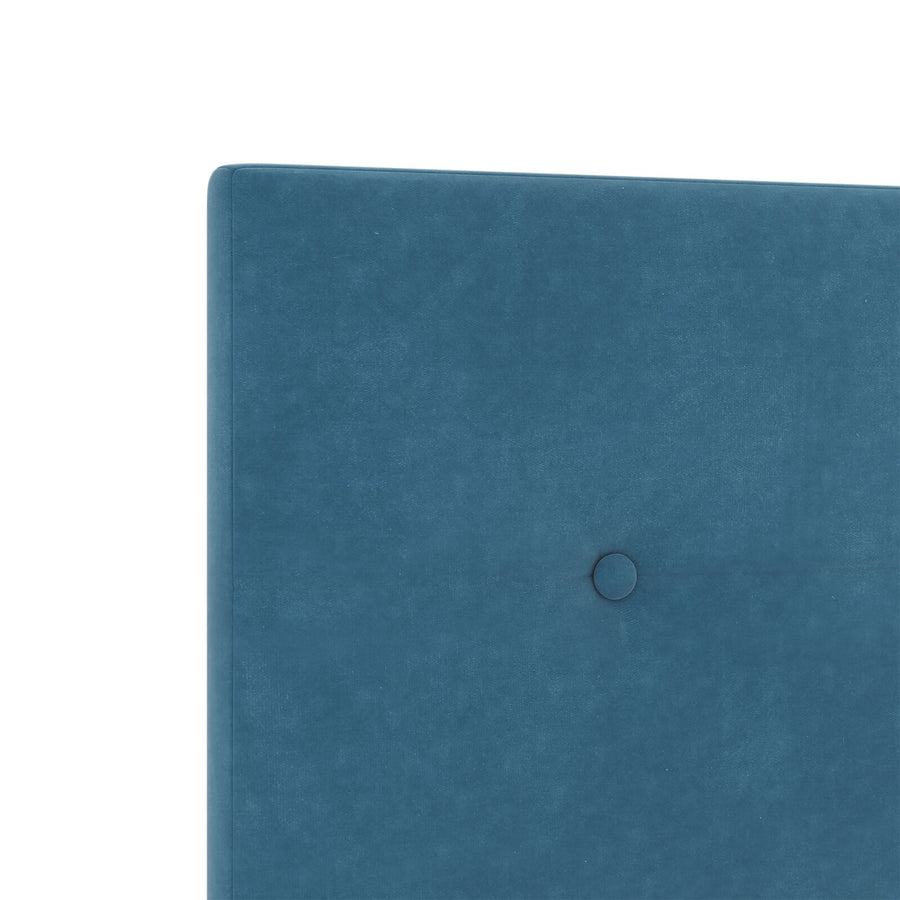 Hoofdbord Knop Tufted Fluweel Donkerblauw 180 cm Hoog hoofdbord