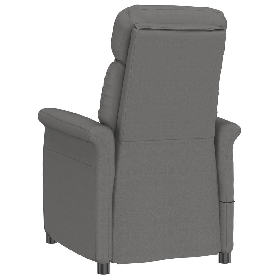 Massagestoel Donkergrijze Microvezel Donkergrijs