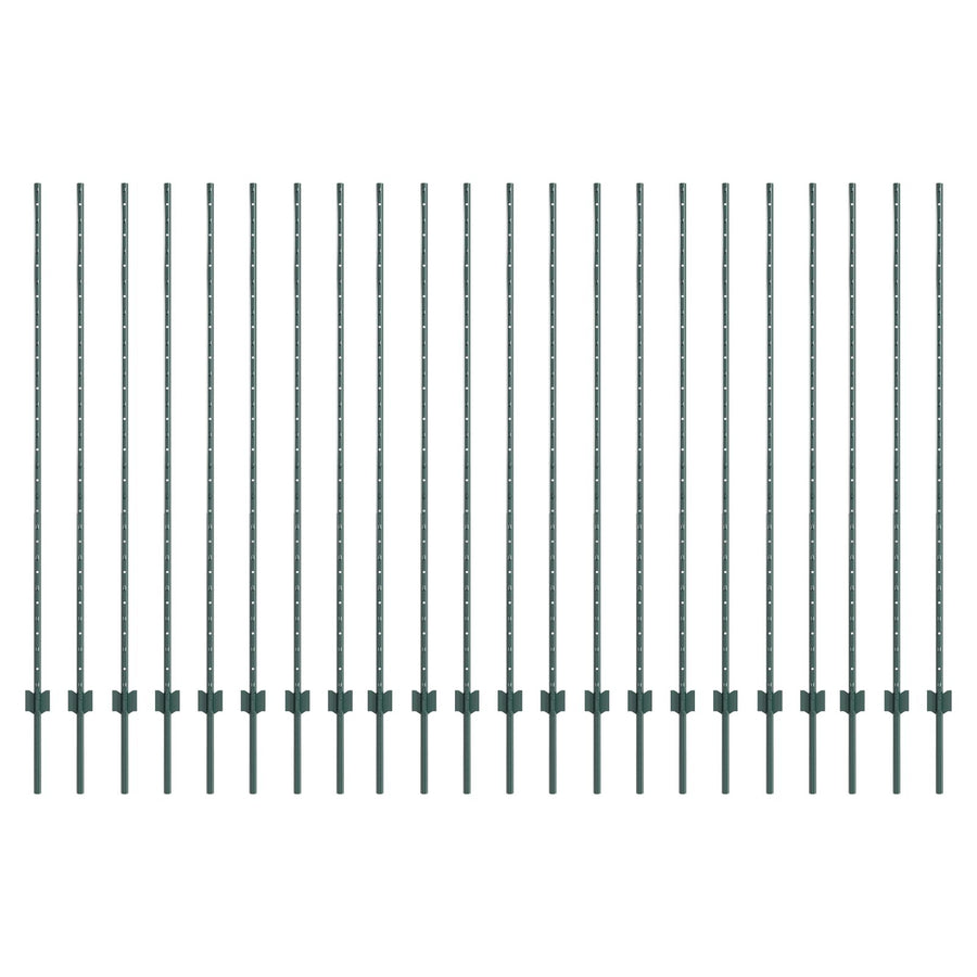 Heipalen 22 stuks U-Channel Groen 200 cm Staal