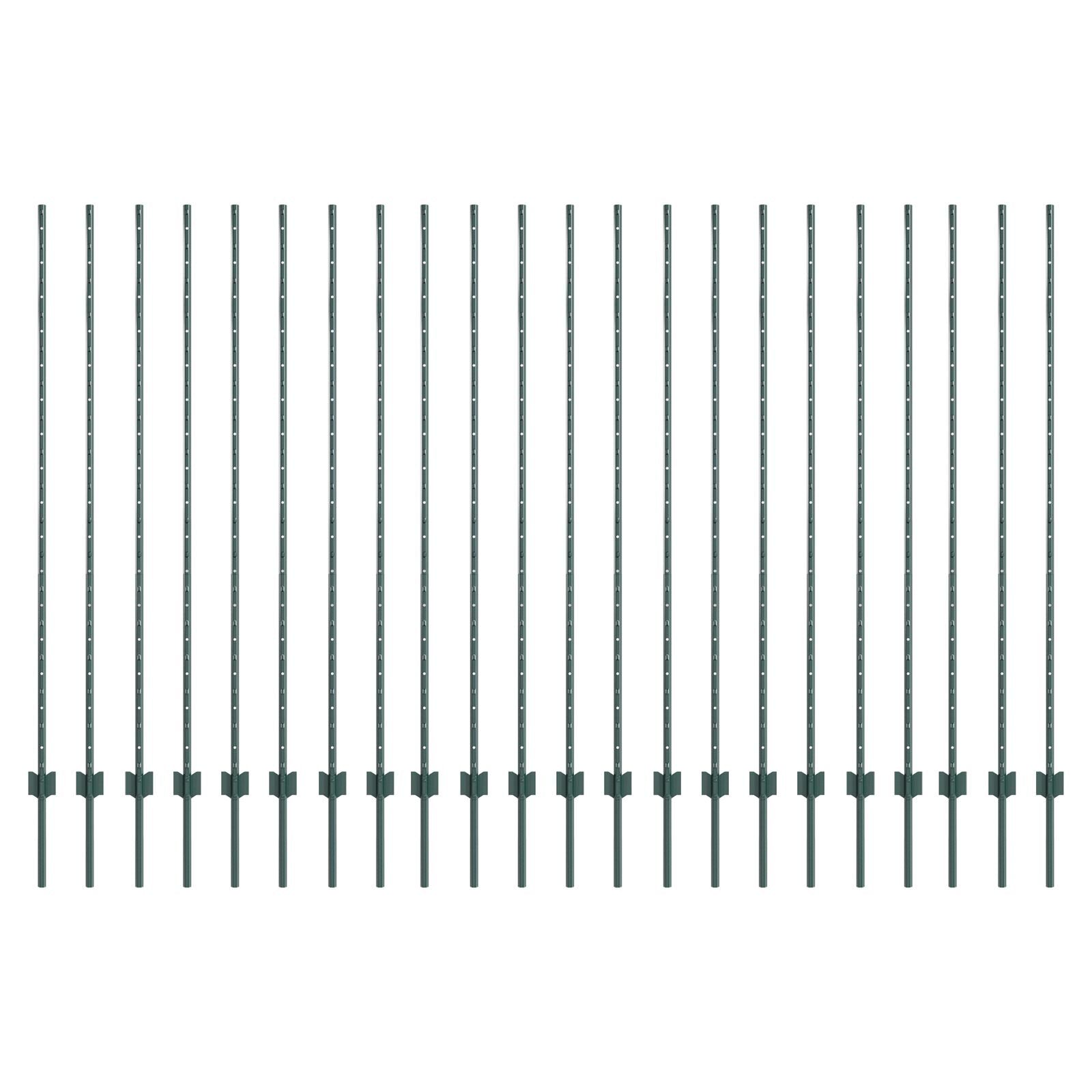 Heipalen 22 stuks U-Channel Groen 200 cm Staal