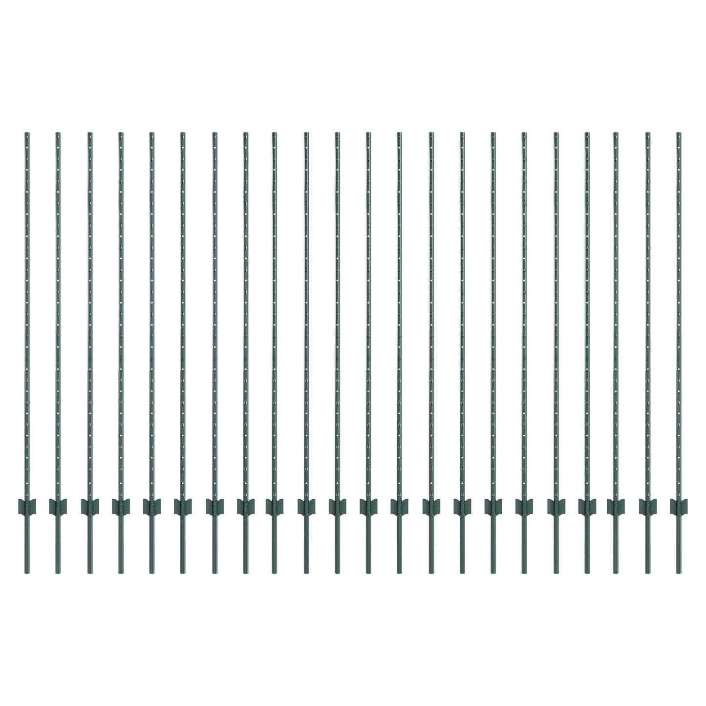 Heipalen 22 stuks U-Channel Groen 200 cm Staal