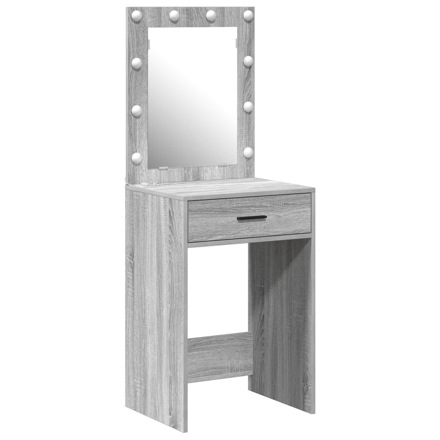 Kaptafel Met Led Verlichting Grijs Sonoma 50 x 41 x 135 cm
