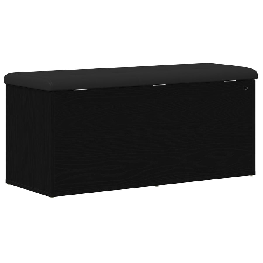 Opslagbank 100X40X45 Cm Gelaagd Hout Zwart eiken 102 x 42 x 45 cm