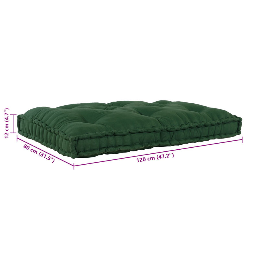 Pallet Sofa Kussen Stof Groen Één kussen