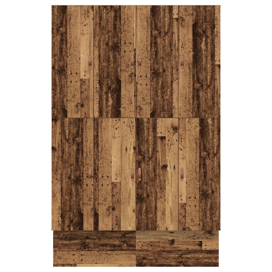 Opslagbedframe Bruin Gestructureerd Hout 135,5 X 190 X 31,5 Cm Artisanaal Eiken