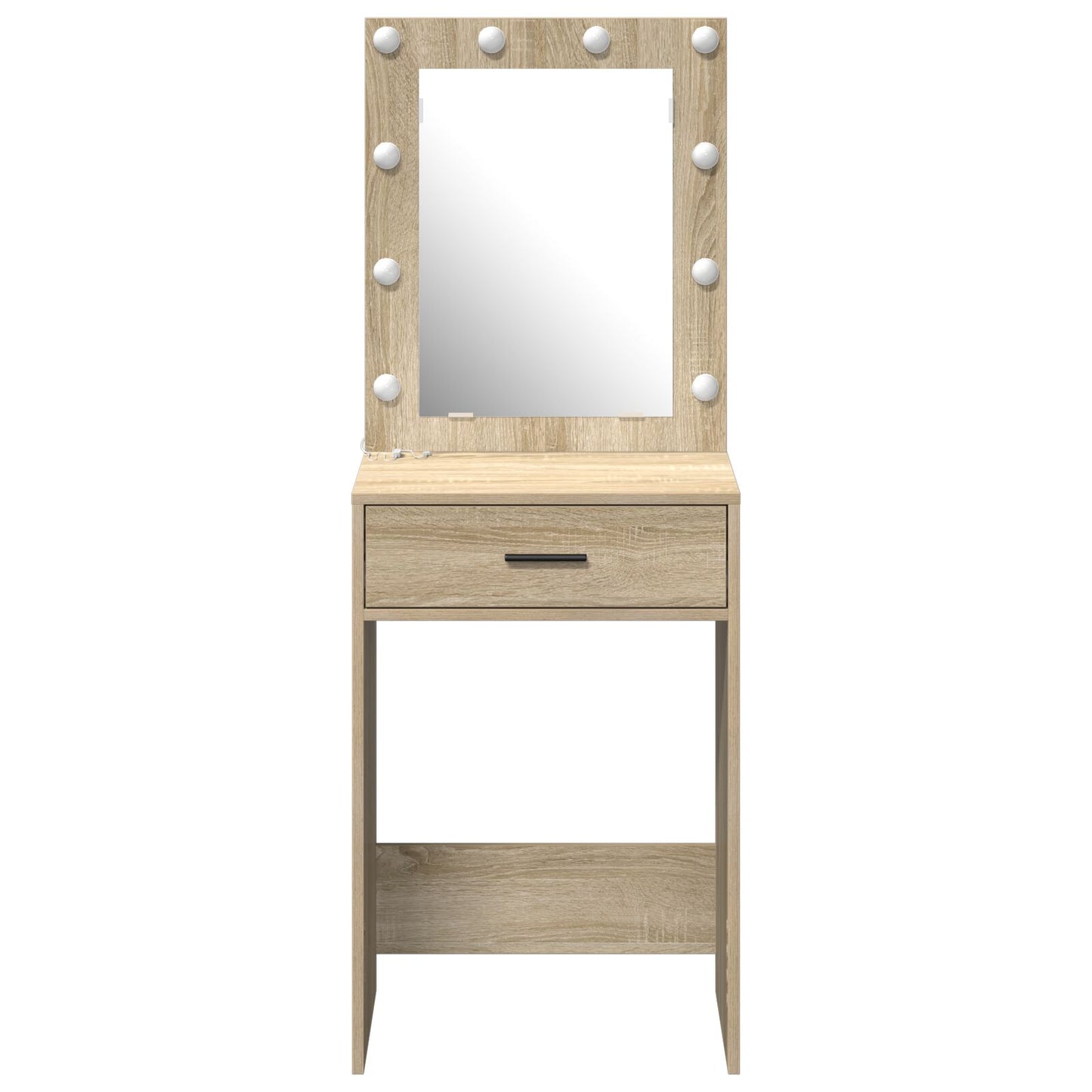 Kaptafel Met Led-Verlichting Sonoma eiken 50 x 41 x 135 cm