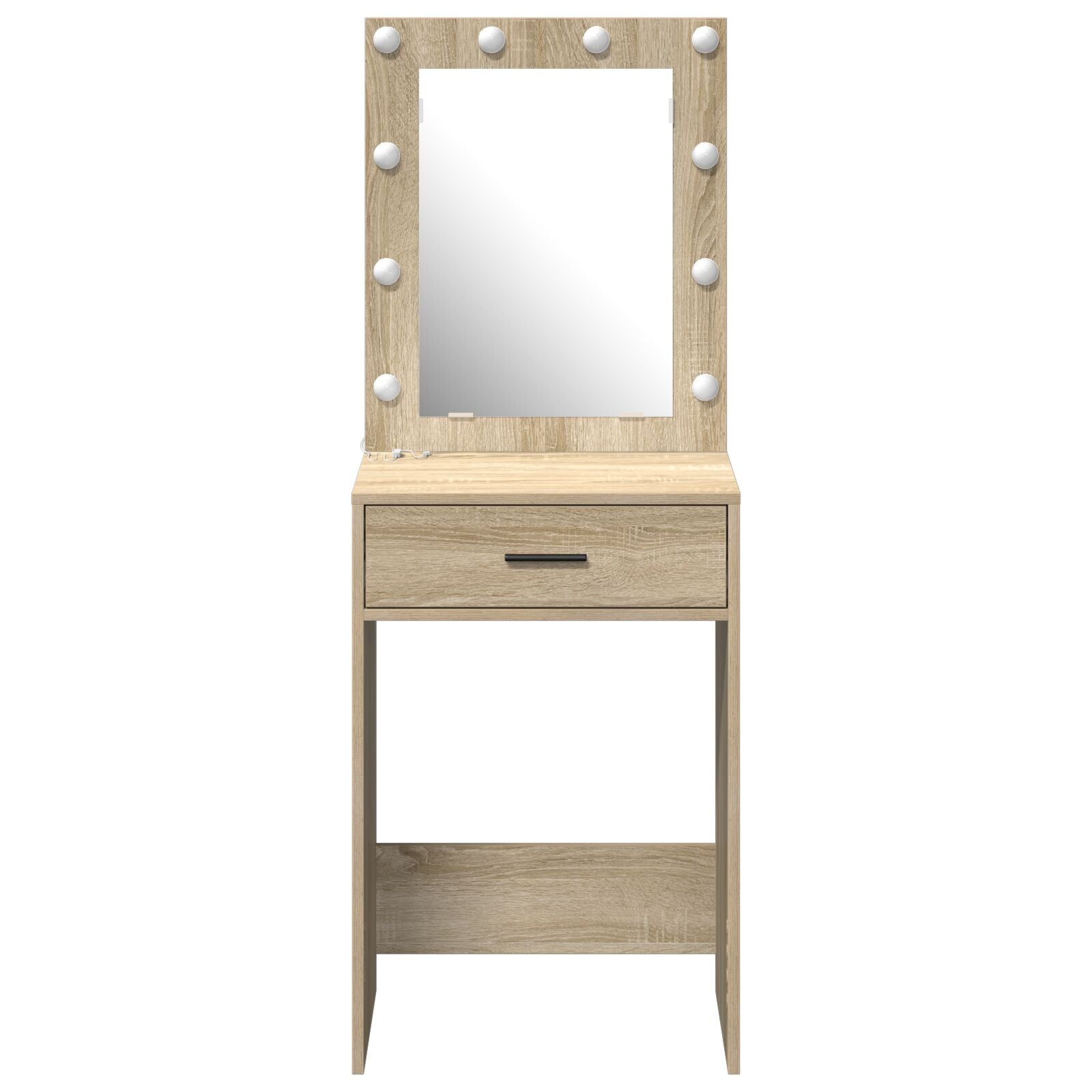 Kaptafel Met Led-Verlichting Sonoma eiken 50 x 41 x 135 cm
