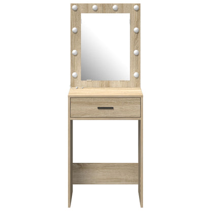 Kaptafel Met Led-Verlichting Sonoma eiken 50 x 41 x 135 cm
