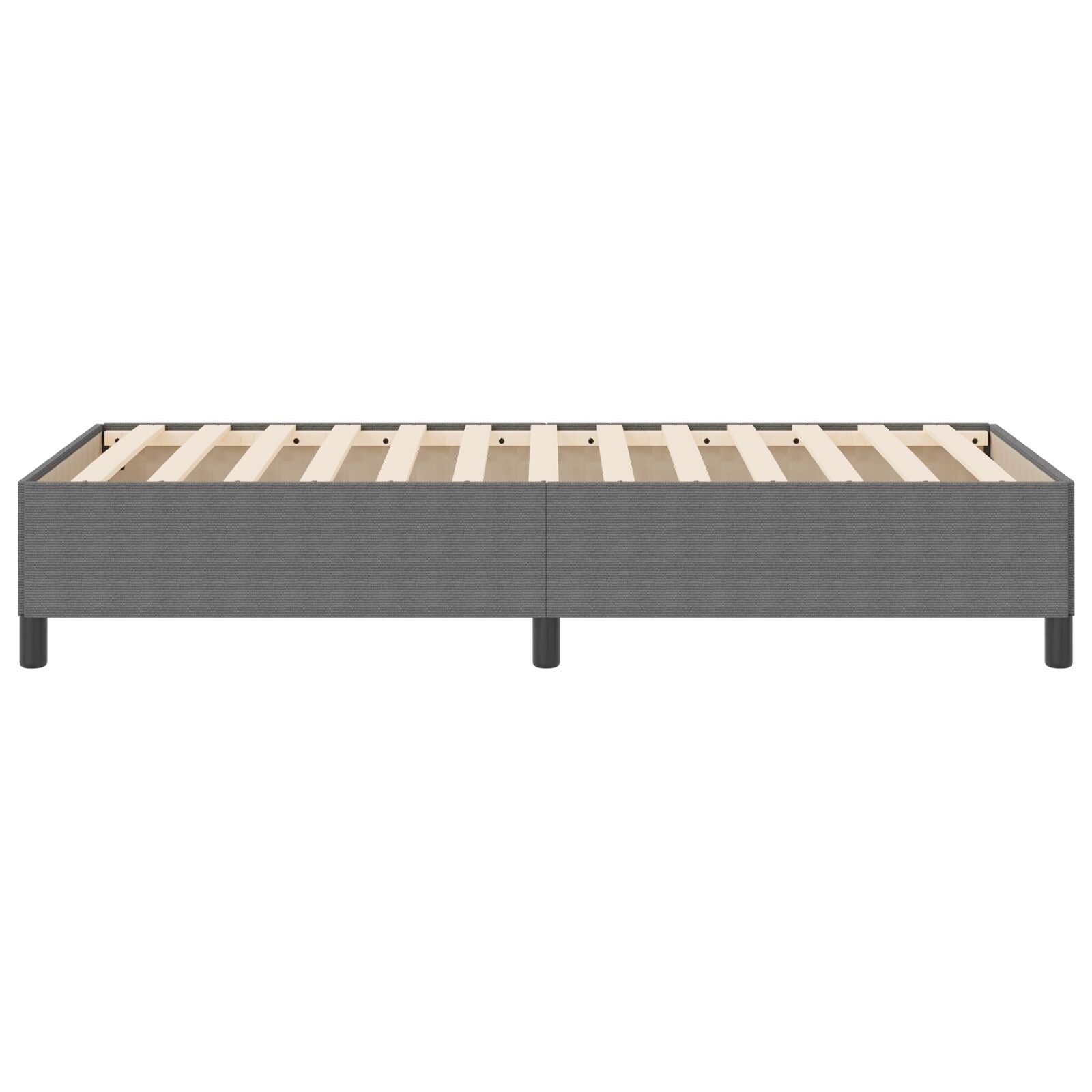 Bedframe Corduroy Stof Lichtgrijs 100 x 200 cm