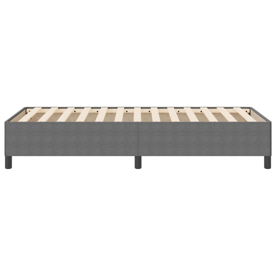 Bedframe Corduroy Stof Lichtgrijs 100 x 200 cm