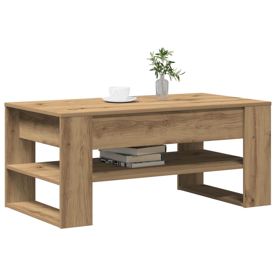 Salontafel Artisan Eiken 102X55X45 Cm Gemaakt Van Hout