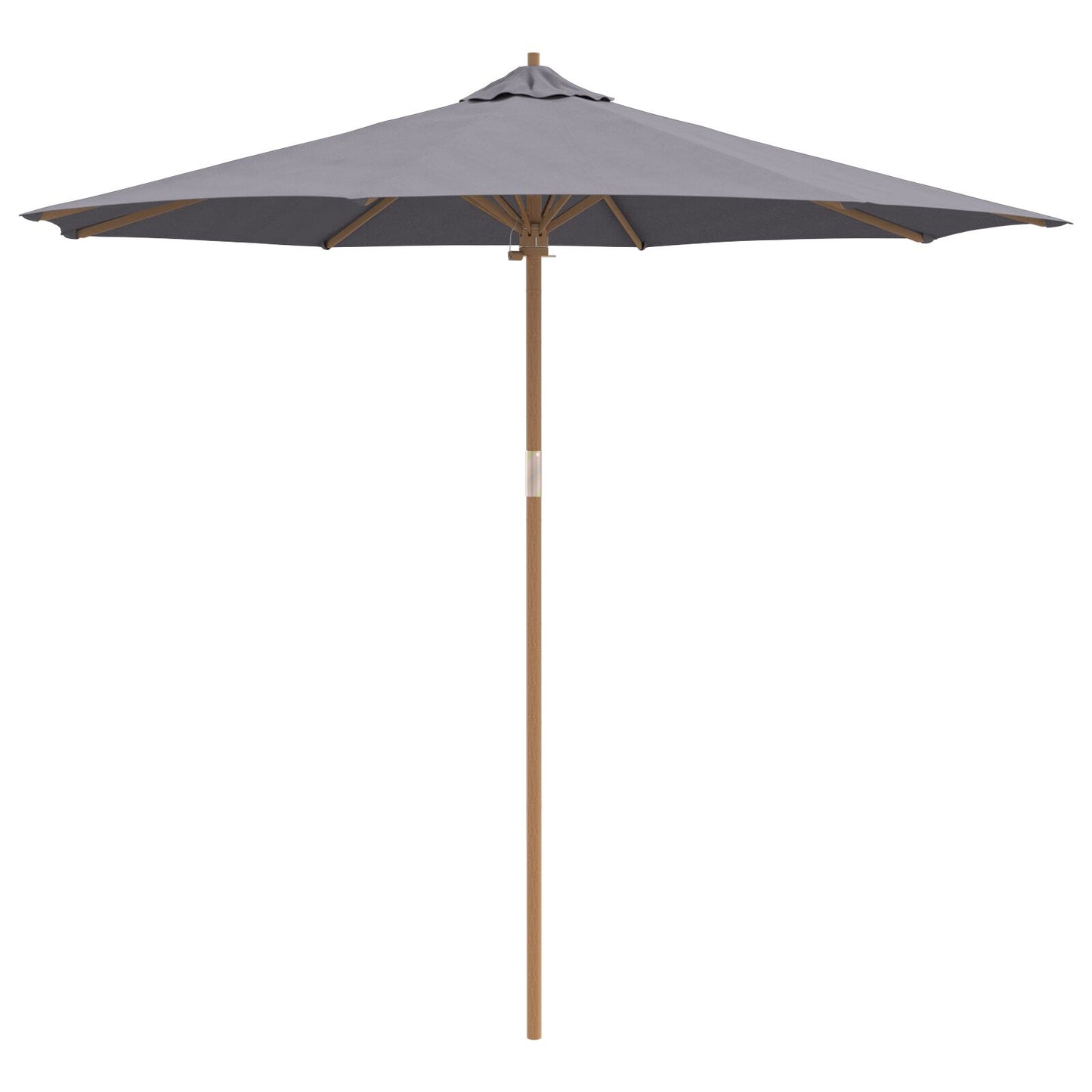 Tuinparasol 270X260 Cm Bamboe 270 x 270 x 260 cm Donkergrijs