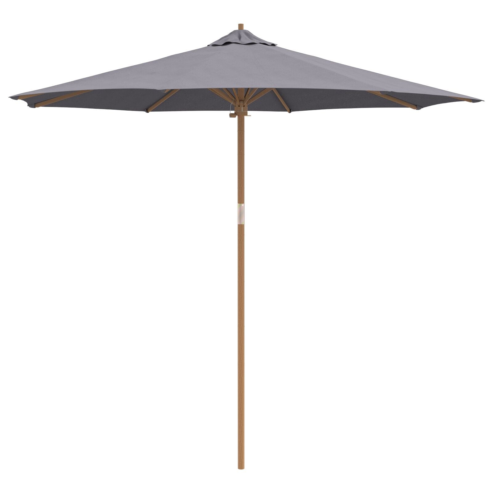 Tuinparasol 270X260 Cm Bamboe 270 x 270 x 260 cm Donkergrijs