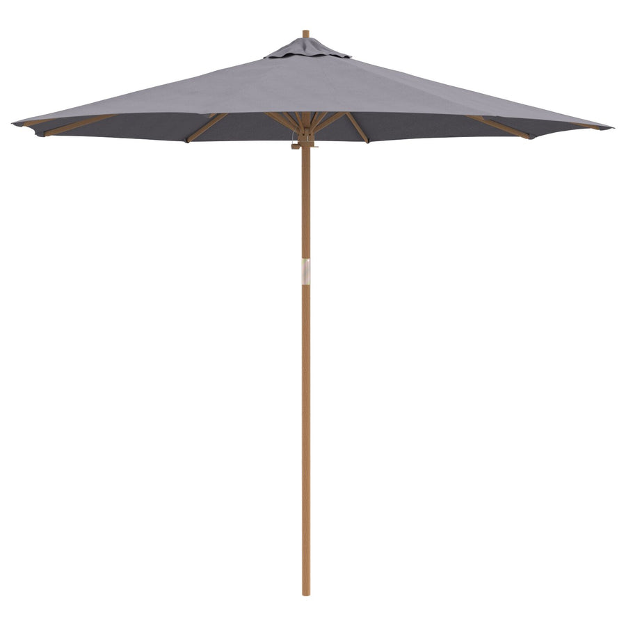 Tuinparasol 270X260 Cm Bamboe 270 x 270 x 260 cm Donkergrijs