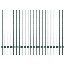 Hekpalen 22 stks U-Channel Groen 180 cm Staal