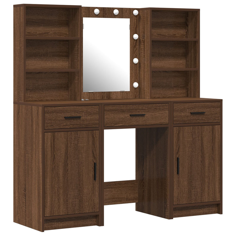 Kaptafel Set Set Van 3 Oude Hout Houtbewerking