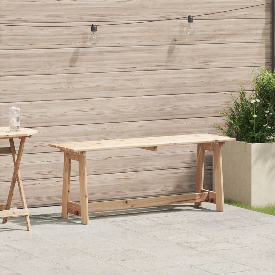 Buitenbank 119X35X47 Cm Massief Grenenhout Natuurlijk