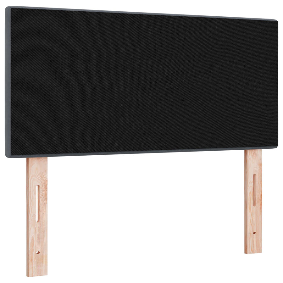 Hoofdbord Knopgeplooid Velvet Donkergrijs 90 cm Laag hoofdbord