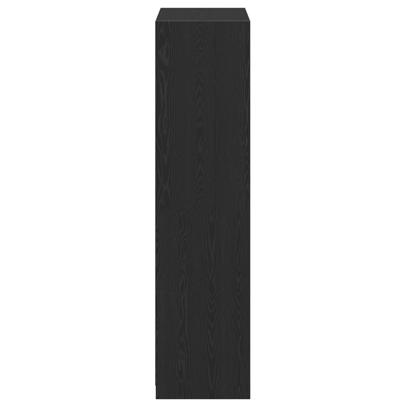 Kledingkast Zwarte Eik 80X50X200 Cm Gemaakt Van Hout