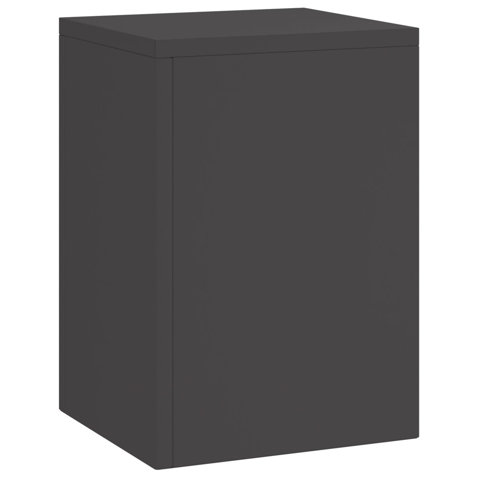Buiten Plantenstands Set Van 3 Staal Zwart 3x (35/55/75 cm)