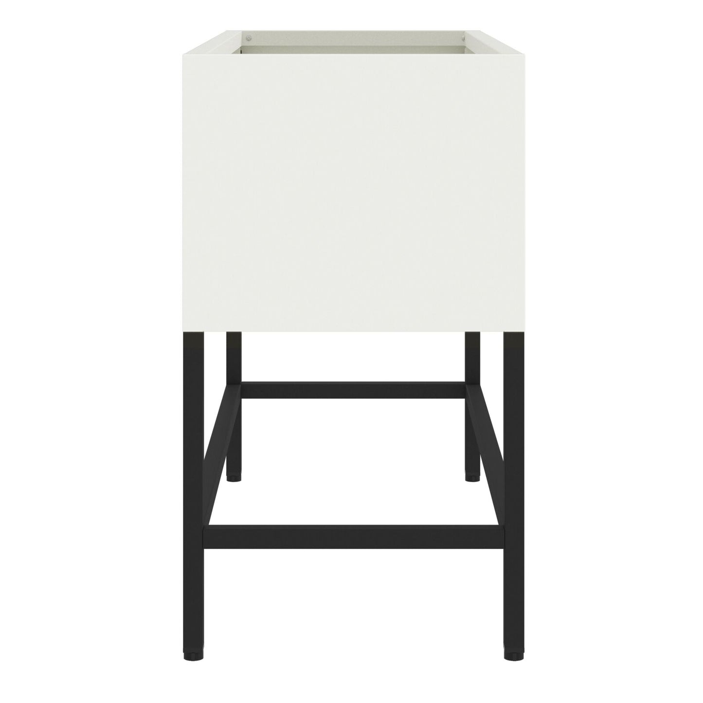 Verhogen Tuinbak Te Staal Wit 60 x 26 x 45 cm