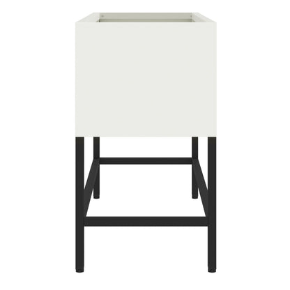 Verhogen Tuinbak Te Staal Wit 60 x 26 x 45 cm
