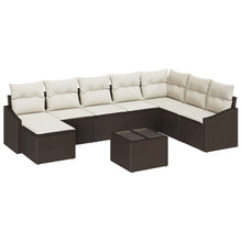 8-Delige Tuinsofa Set Met Kussens Grijs Poly Rattan