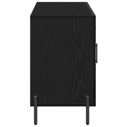 Dressoir Zwart Eiken 100X36X60 Cm Geengineerd Hout